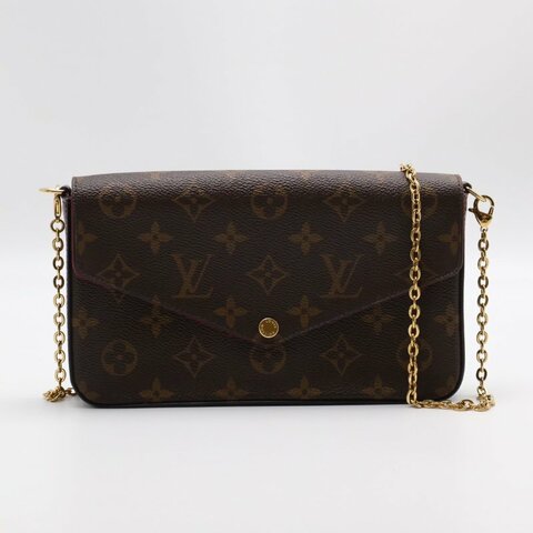 LOUIS VUITTON 經典三合一WOC鍊包 - 玫紅