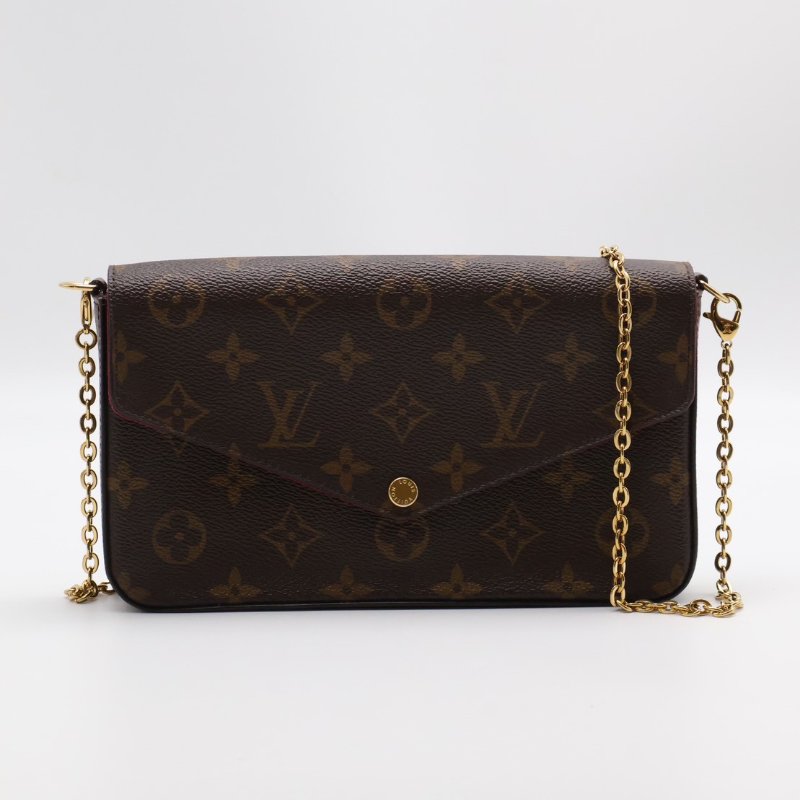 LOUIS VUITTON 經典三合一WOC鍊包 - 玫紅-0