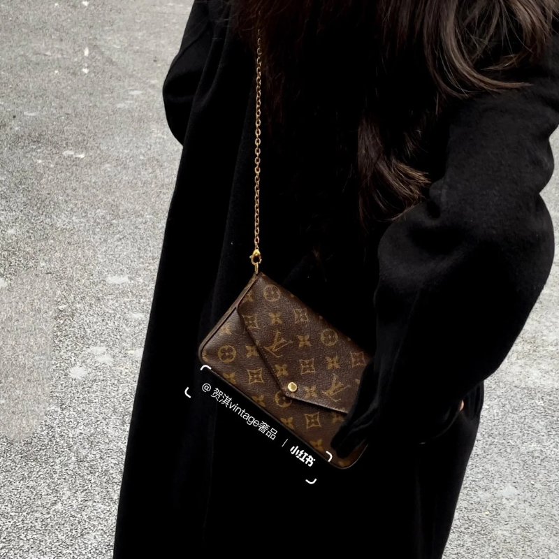 LOUIS VUITTON 經典三合一WOC鍊包 - 玫紅-1