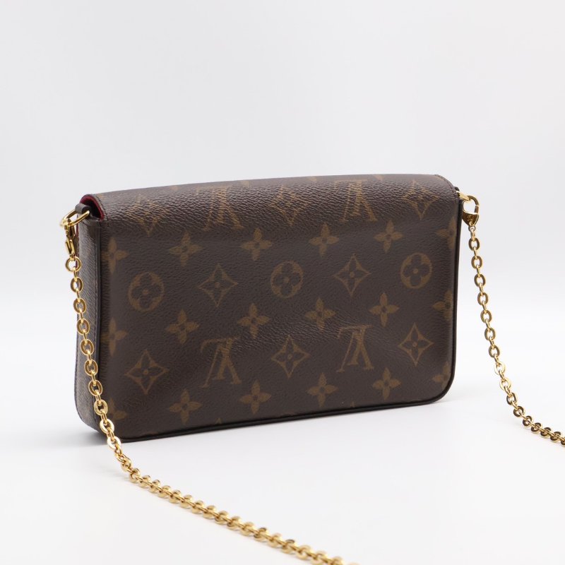 LOUIS VUITTON 經典三合一WOC鍊包 - 玫紅-2