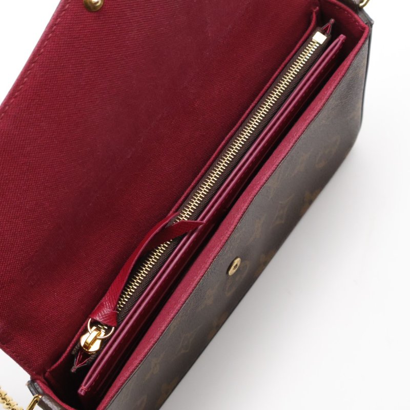 LOUIS VUITTON 經典三合一WOC鍊包 - 玫紅-3