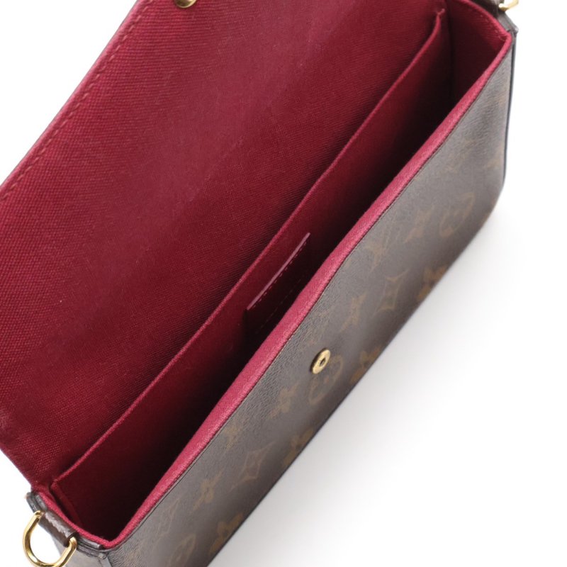 LOUIS VUITTON 經典三合一WOC鍊包 - 玫紅-6