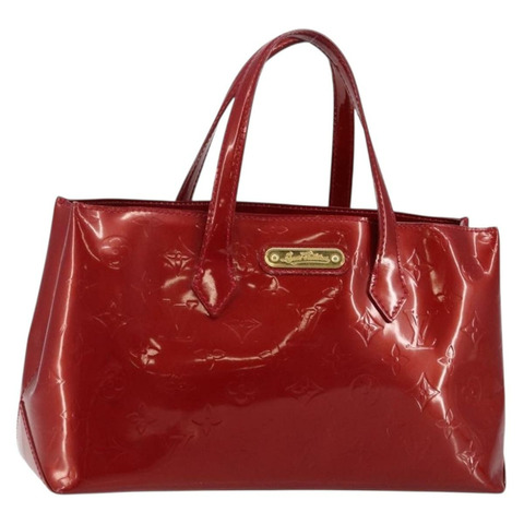 路易威登 Monogram Vernis Wilshire 小號手袋 Pomme D'amour M93642 正品 144468