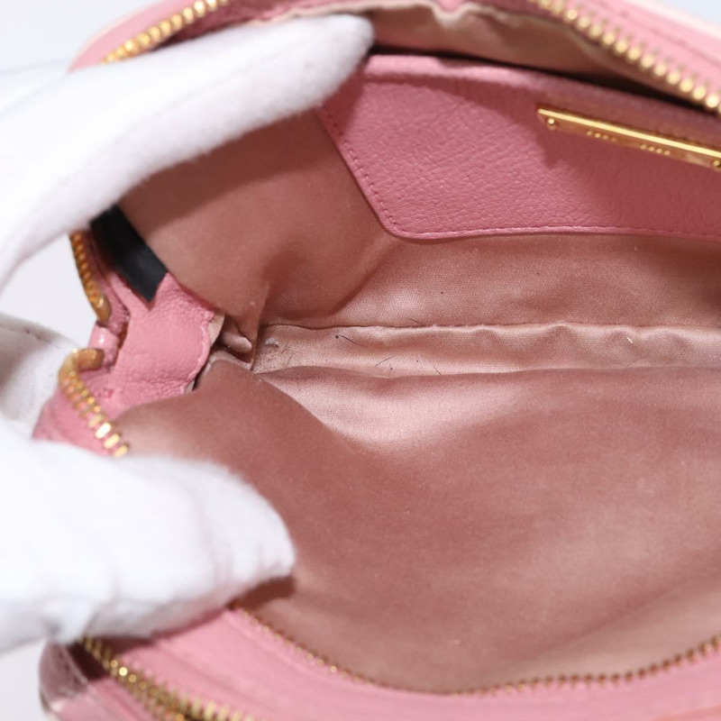 【日本直送】Miu Miu Madras 單肩包 皮革 粉紅金 正品 gh914-19
