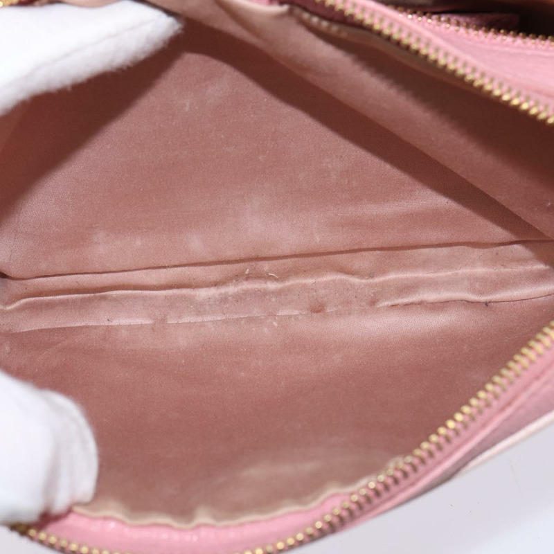 【日本直送】Miu Miu Madras 單肩包 皮革 粉紅金 正品 gh914-20