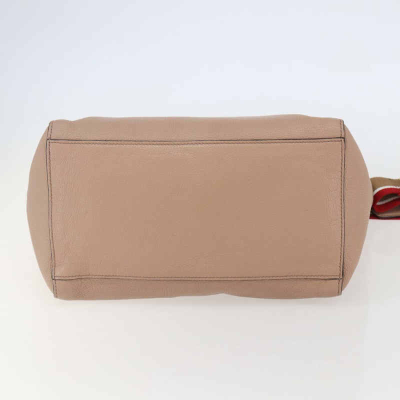 【日本直送】Miu Miu 手提包 皮革 2 向 米色 金色 正品 gh800-4