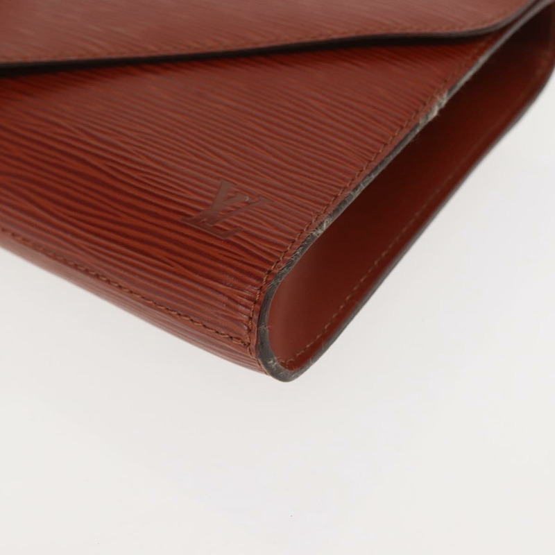 【日本直送】路易威登 Epi 裝飾藝術風格手拿包 棕色 M52633 LV 正品 145444-13