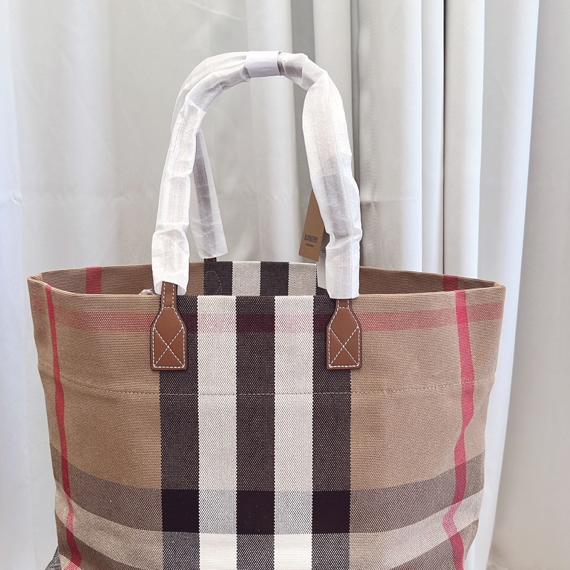 BURBERRY 格紋托特肩背包-7