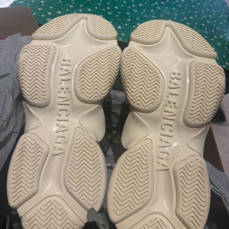 balenciaga triple s diy metal white red-9