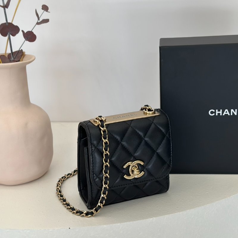 CHANEL Mini trendy cc - 黑金31開-0