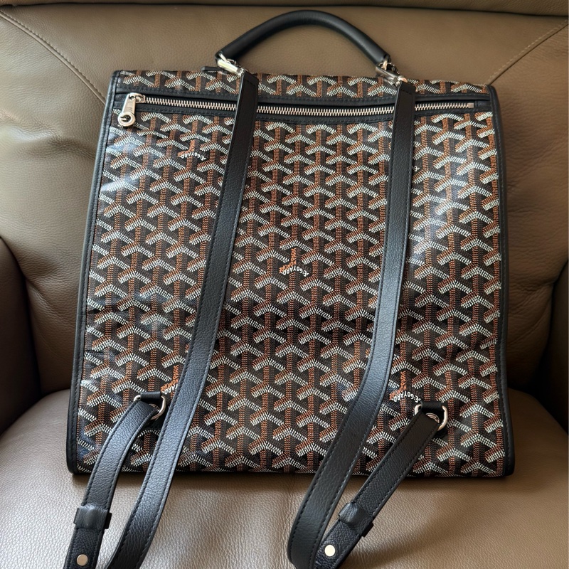 GOYARD 高德雅 Saint Leger 帆布經典翻蓋後背包-7