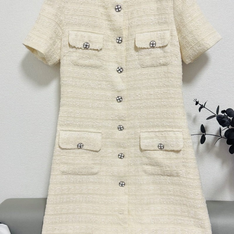 Chanel uniform 四口袋軟呢洋裝 38碼-8
