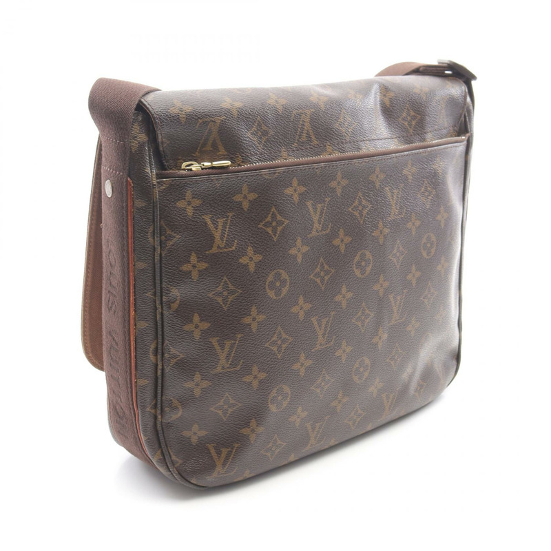 LOUIS VUITTON Messenger Bobble MM Monogram 單肩包 M97038 PVC 塗層帆布 棕色 二手 女士-1