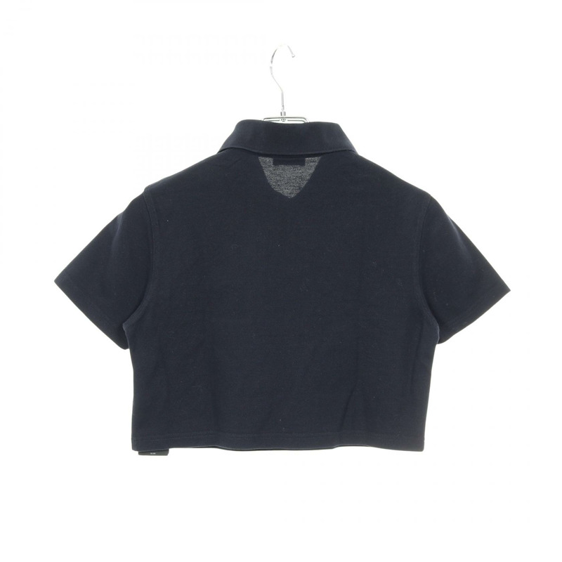 SAINT LAURENT PARIS Polo 衫 686218 棉質海軍藍 S 碼 二手女款-1