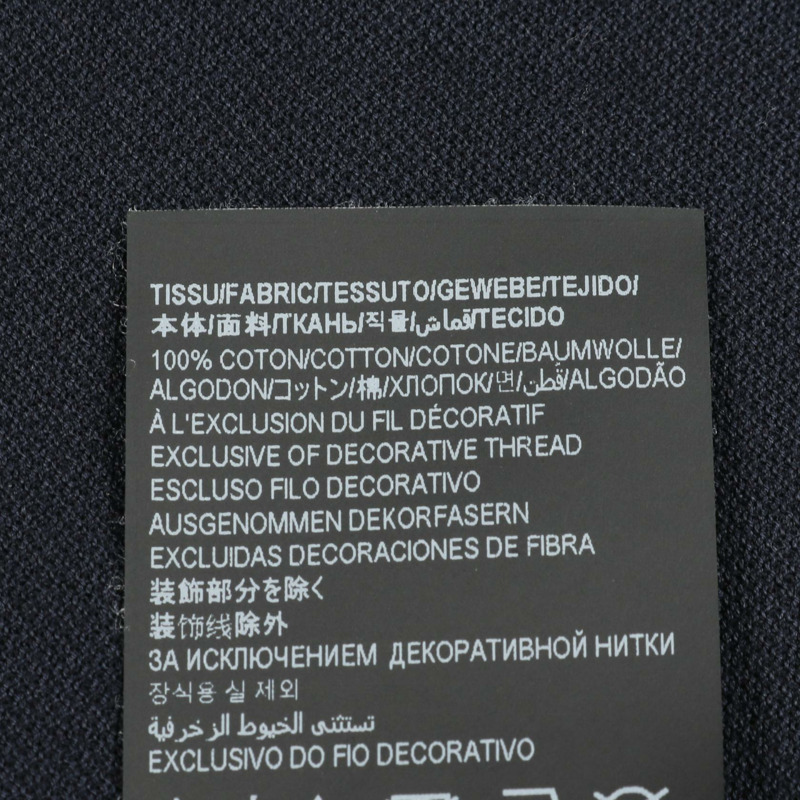 SAINT LAURENT PARIS Polo 衫 686218 棉質海軍藍 S 碼 二手女款-3
