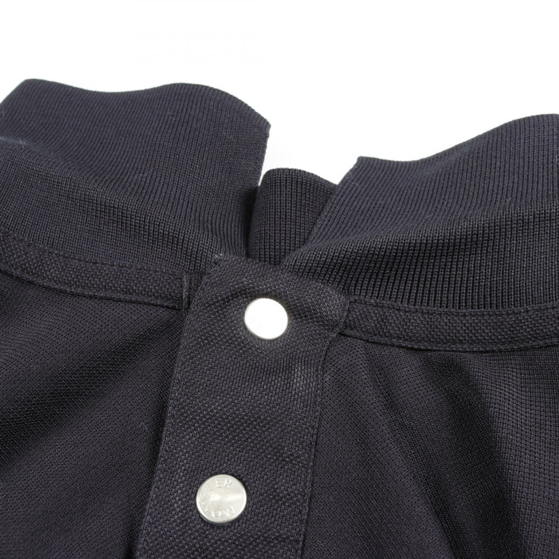 MONCLER 橡膠標誌 Polo 衫 8A72400 棉質海軍藍 S 碼 二手男式-7