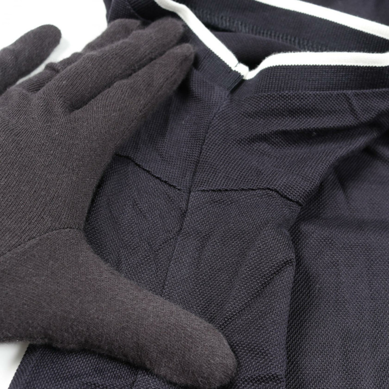 MONCLER 橡膠標誌 Polo 衫 8A72400 棉質海軍藍 S 碼 二手男式-9
