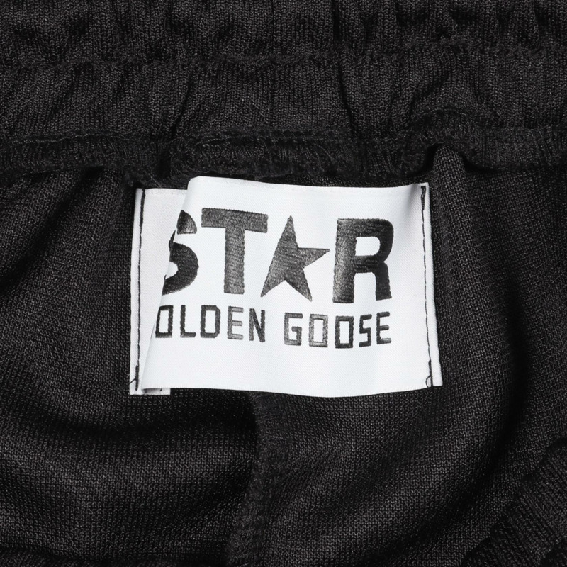 GOLDEN GOOSE 星形膠帶運動褲 聚酯纖維 黑白 尺寸 S 二手男款-2