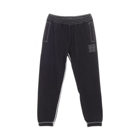 GIVENCHY 4G 標誌長褲 BM51DA3YPQ004M 棉黑色 M 碼 全新男式