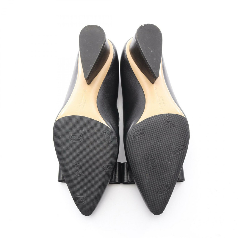 Salvatore Ferragamo VIVA55 淺口鞋/高跟鞋 皮革 黑色 6 碼 二手 女士-3