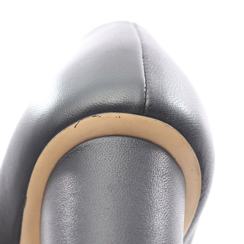 Salvatore Ferragamo VIVA55 淺口鞋/高跟鞋 皮革 黑色 6 碼 二手 女士-7