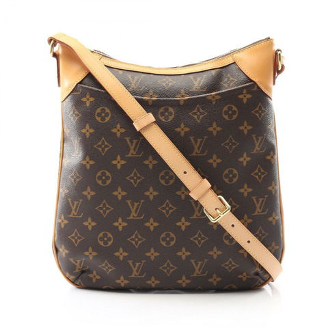 LOUIS VUITTON Odeon MM 單肩斜背包 M56389 Monogram 皮革棕色二手