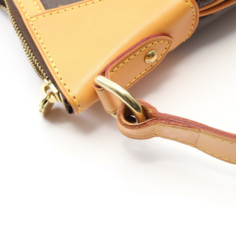 LOUIS VUITTON Odeon MM 單肩斜背包 M56389 Monogram 皮革棕色二手-6