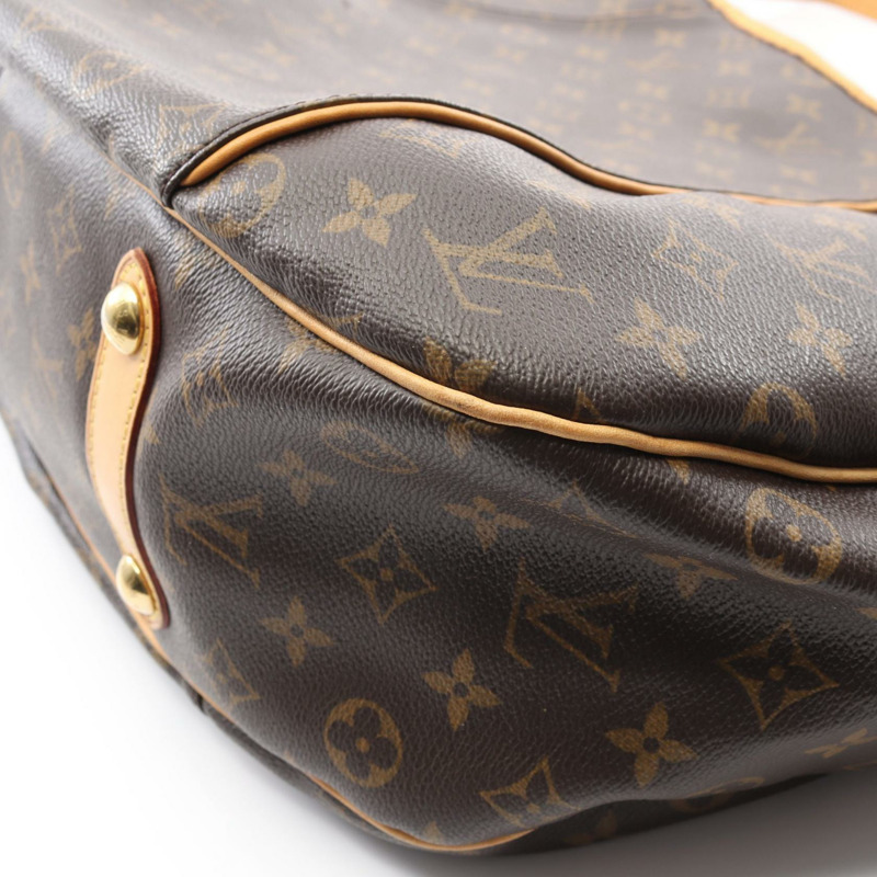 LOUIS VUITTON Galliera GM 單肩包 M56381 Monogram 皮革 棕色 二手 女士-6