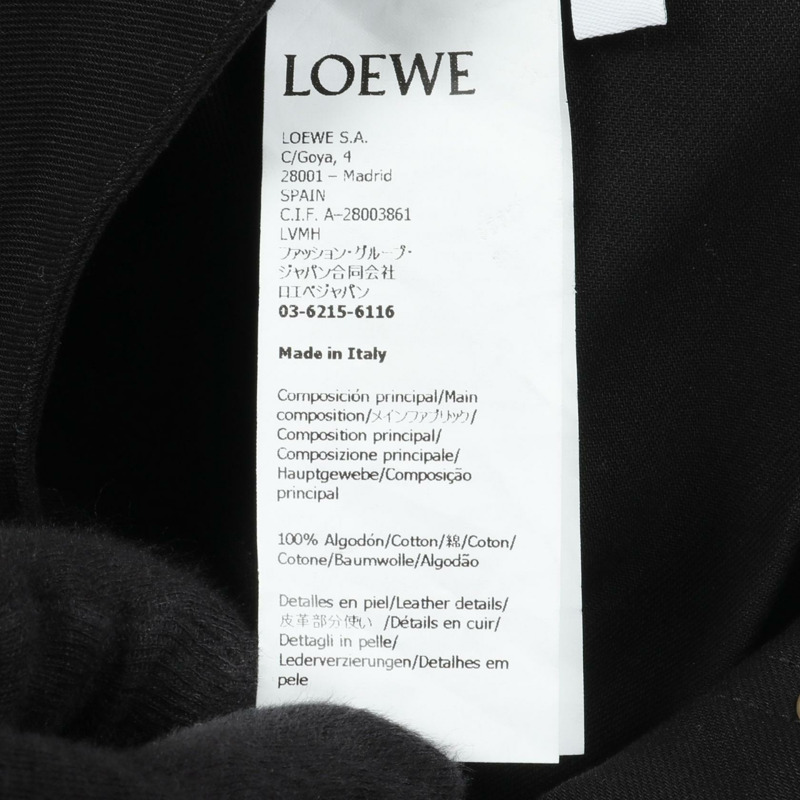 LOEWE A 字型牛仔短裙棉質黑色 34 號二手女款-4