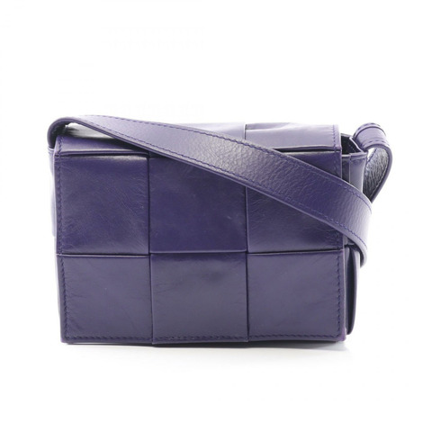 BOTTEGA VENETA CANDY Cassette 迷你斜背包 666688 皮革 紫色