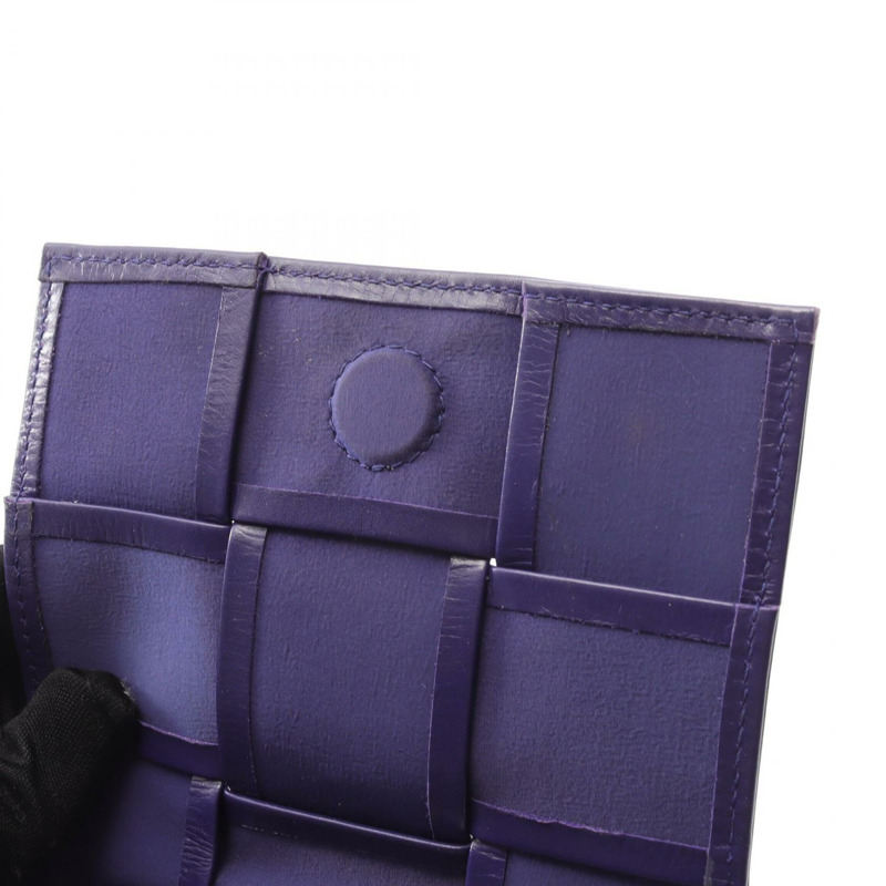 BOTTEGA VENETA CANDY Cassette 迷你斜背包 666688 皮革 紫色-4