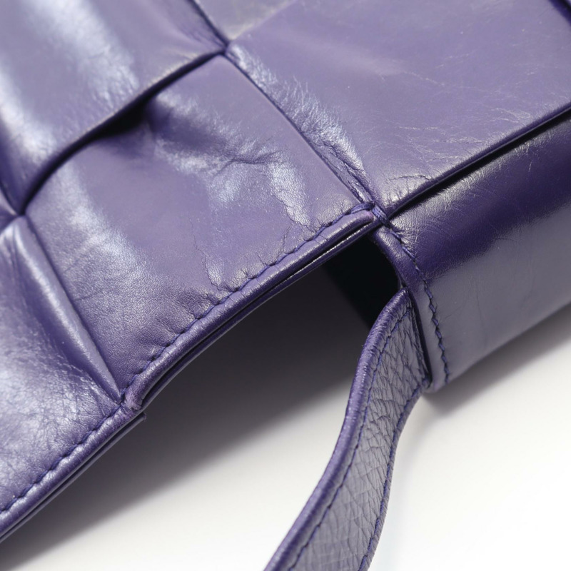 BOTTEGA VENETA CANDY Cassette 迷你斜背包 666688 皮革 紫色-7