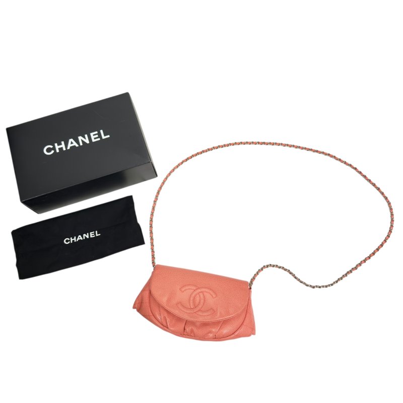CHANEL CC 荔枝皮 多用途鏈條包 斜背包 肩背包 腋下包 手包(員工內購商品)-0