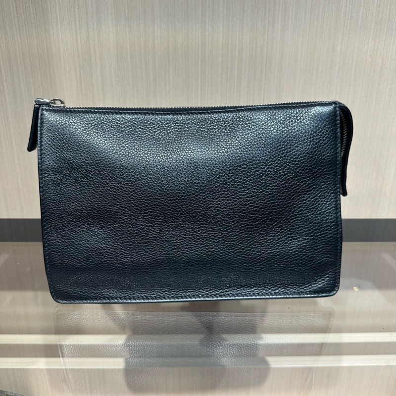 PRADA 普拉达 皮革 徽标 手拿包-6