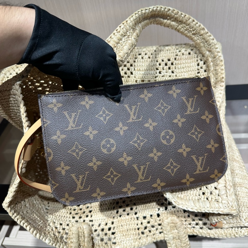 LOUIS VUITTON 路易威登拉菲草编织 托特包Tote包购物袋手提包-9