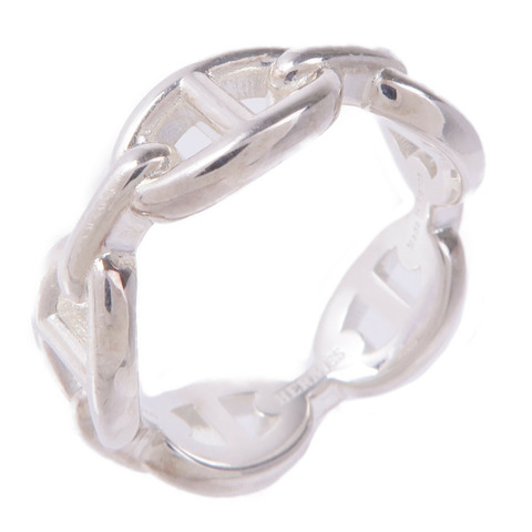 HERMES 925純銀Chaine d'ancre Enchainee Ring戒指Hermes#57/US#8