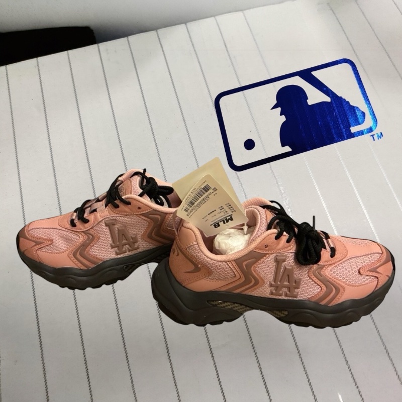 MLB Korea Chunky Runner 洛杉磯道奇隊老爹鞋 粉黑配色,本季剛上架商品(全新未穿過)-3