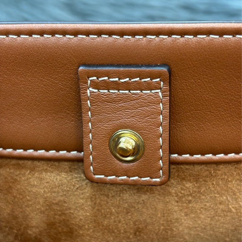 CELINE CUIR TRIOMPHE 113783 凱旋門 摩卡色 牛皮 CUIR TRIOMPHE小號水桶包 肩背包 斜背包 兩用包-27