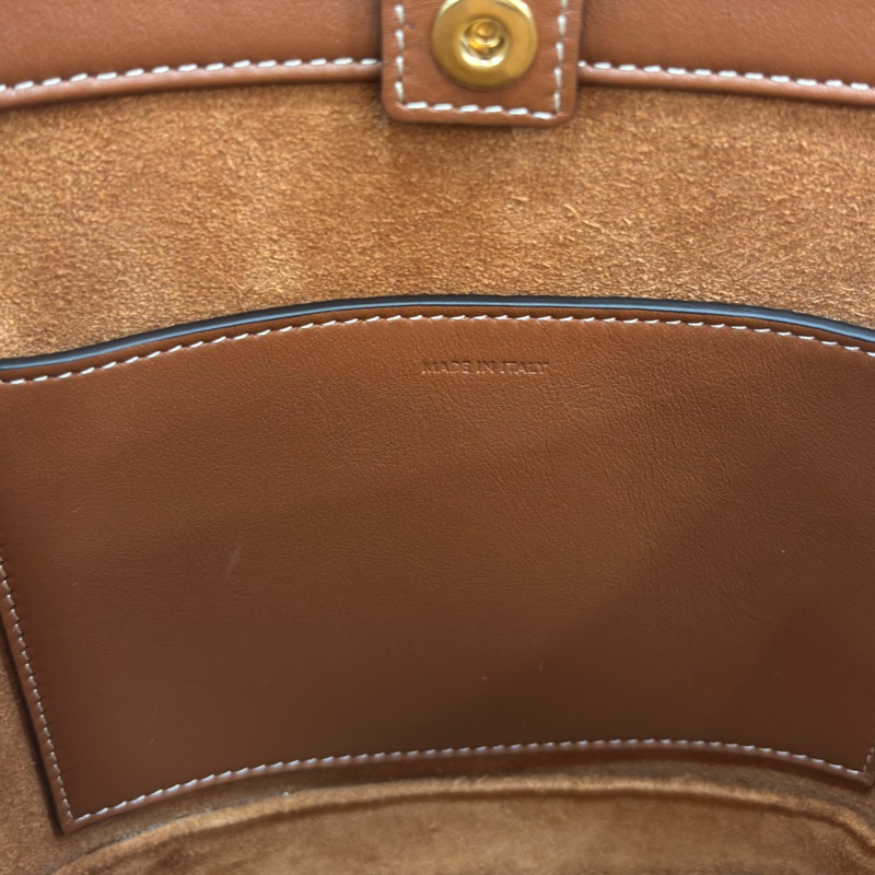CELINE CUIR TRIOMPHE 113783 凱旋門 摩卡色 牛皮 CUIR TRIOMPHE小號水桶包 肩背包 斜背包 兩用包-30