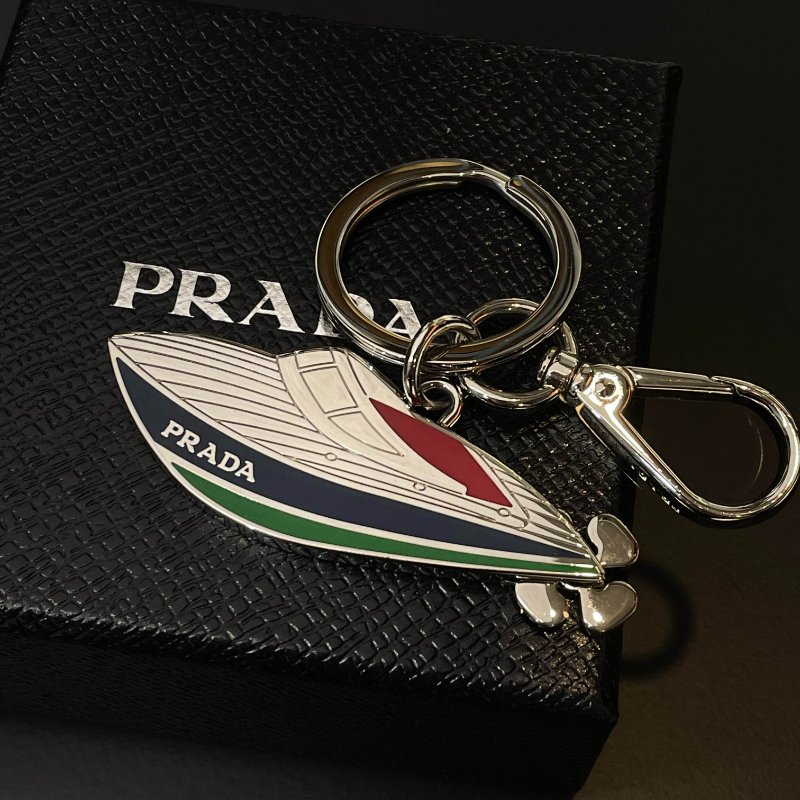 全新 現貨PRADA金屬鑰匙圈-0