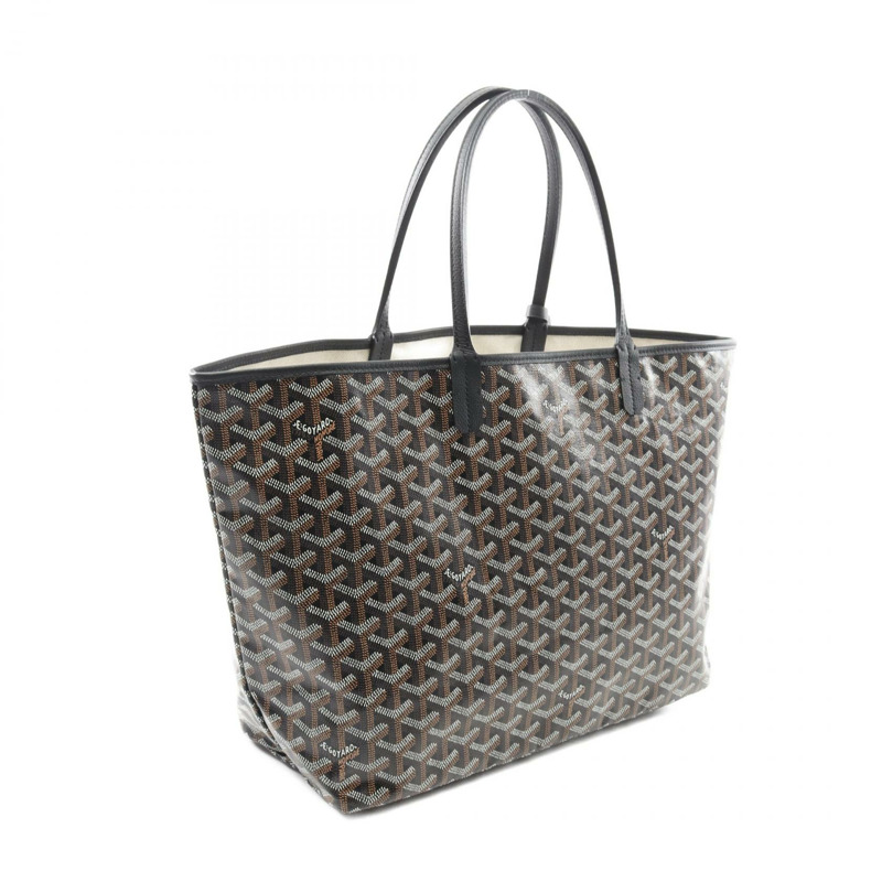 GOYARD Saint Louis PM 手提包 STLOUIPMLTY07CL07P 帆布 皮革 黑色 女款-1
