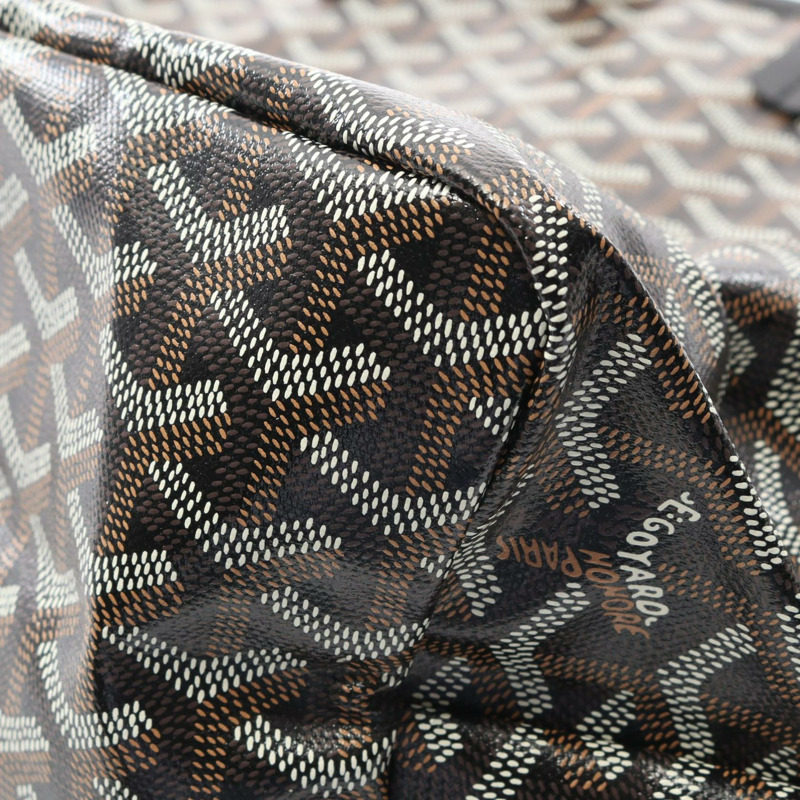 GOYARD Saint Louis PM 手提包 STLOUIPMLTY07CL07P 帆布 皮革 黑色 女款-4