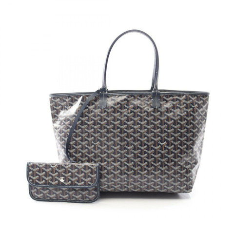 GOYARD Saint Louis 小號手提包 STLOUIPMLTY07CL07P 帆布皮革 海軍藍 多色