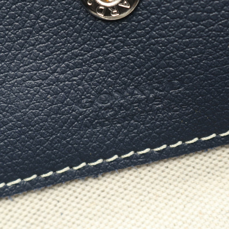 GOYARD Saint Louis 小號手提包 STLOUIPMLTY07CL07P 帆布皮革 海軍藍 多色-3