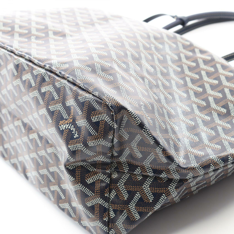 GOYARD Saint Louis 小號手提包 STLOUIPMLTY07CL07P 帆布皮革 海軍藍 多色-4
