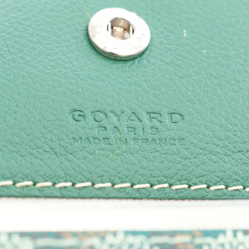 GOYARD 聖路易斯小號托特包手提包 STLOUIPMLTY07CL07P 帆布皮革 綠色-3