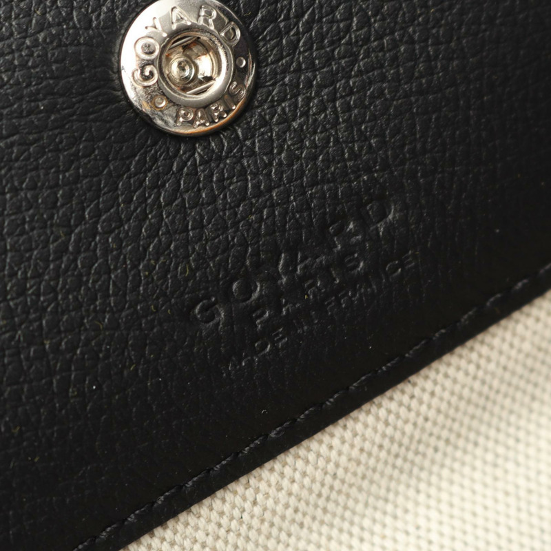 GOYARD Saint Louis PM 托特包 單肩包 LNE020251 帆布 皮革 黑色 女款-3