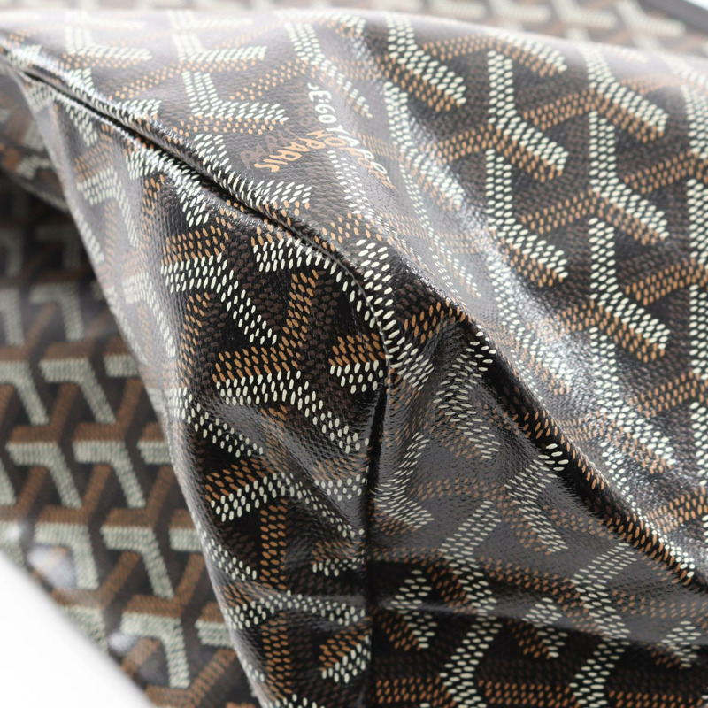 GOYARD Saint Louis PM 托特包 單肩包 LNE020251 帆布 皮革 黑色 女款-4