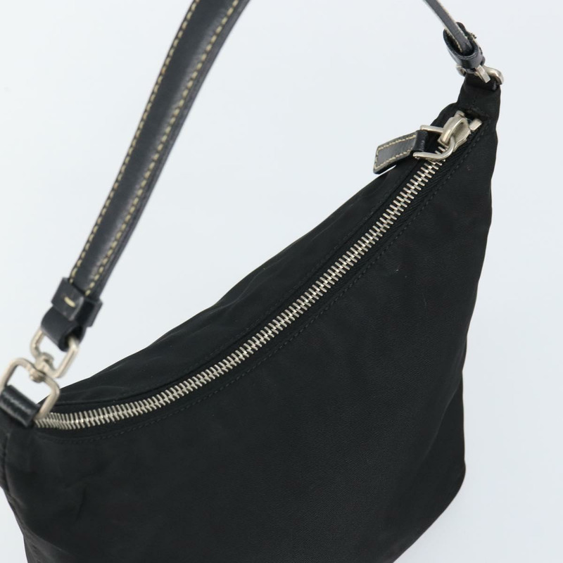 【日本直送】PRADA 單肩包 尼龍 黑色 銀色 正品 144477-5