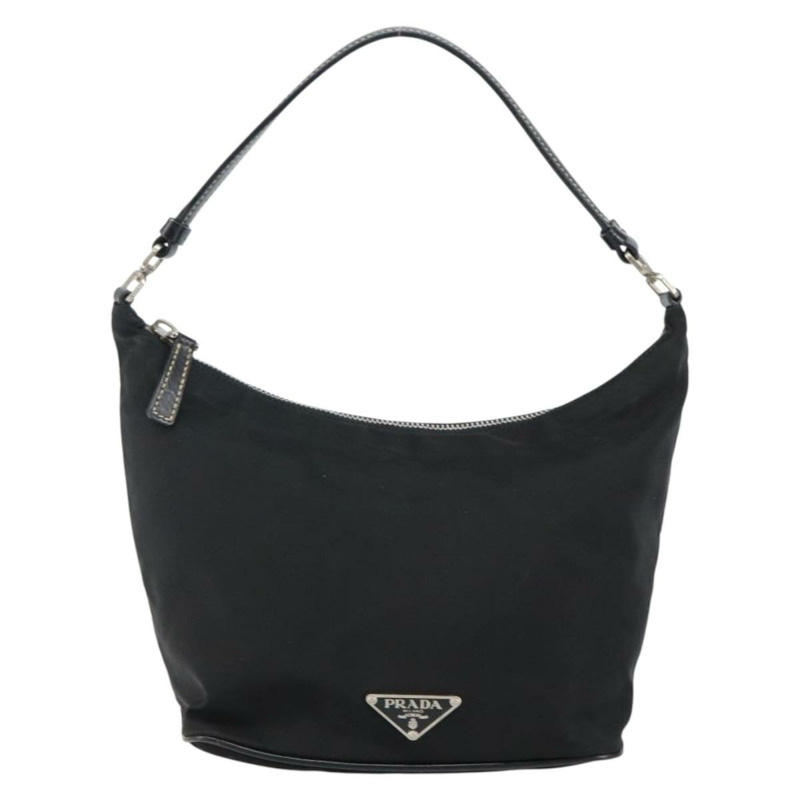 【日本直送】PRADA 單肩包 尼龍 黑色 銀色 正品 144477-12